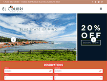 Tablet Screenshot of elcolibrihotel.com